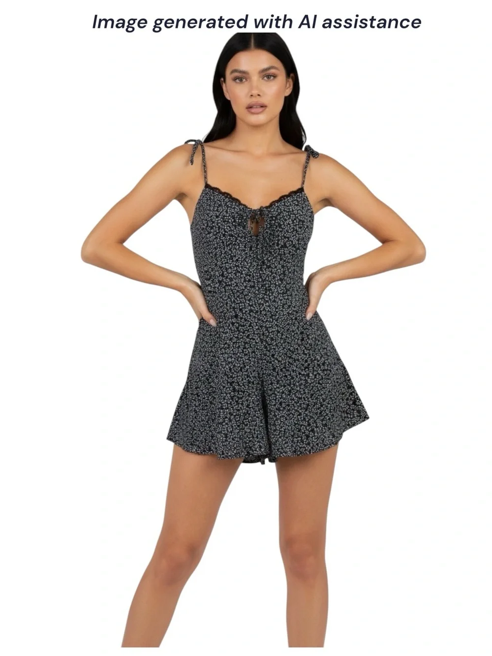 Princess Polly size 2 black Rada romper - Picture 6 of 13